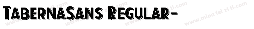 TabernaSans Regular字体转换